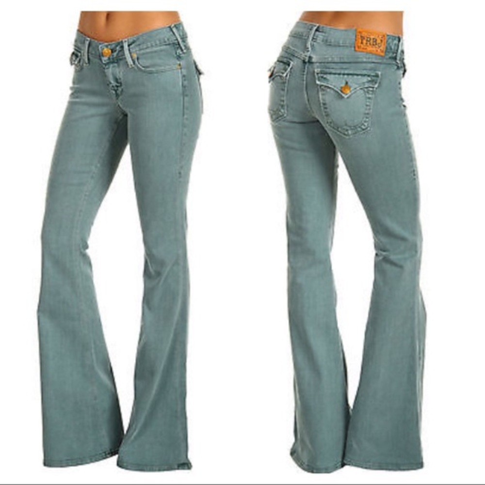 True Religion Regan Tall ExLong Flare Bells Jeans